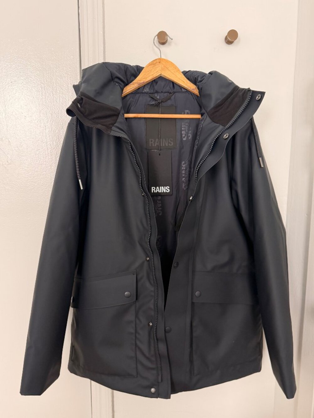 Rains Nome Parka Navy Size M NWT